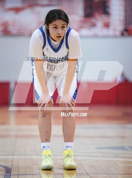 Thumbnail 1 in Pahranagat Valley vs. Beaver Dam (NIAA Class 1A State Girls Quarterfinal) photogallery.
