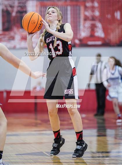 Thumbnail 3 in Pahranagat Valley vs. Beaver Dam (NIAA Class 1A State Girls Quarterfinal) photogallery.