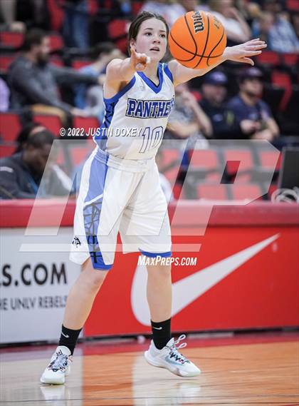 Thumbnail 2 in Pahranagat Valley vs. Beaver Dam (NIAA Class 1A State Girls Quarterfinal) photogallery.