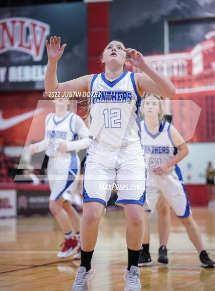 Thumbnail 1 in Pahranagat Valley vs. Beaver Dam (NIAA Class 1A State Girls Quarterfinal) photogallery.