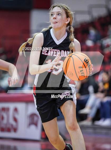 Thumbnail 2 in Pahranagat Valley vs. Beaver Dam (NIAA Class 1A State Girls Quarterfinal) photogallery.