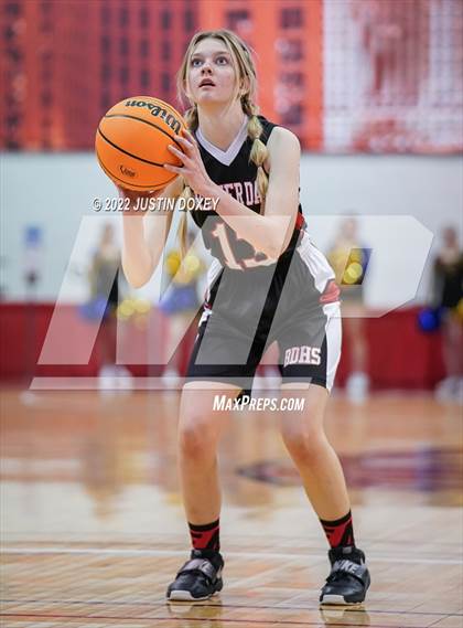 Thumbnail 1 in Pahranagat Valley vs. Beaver Dam (NIAA Class 1A State Girls Quarterfinal) photogallery.