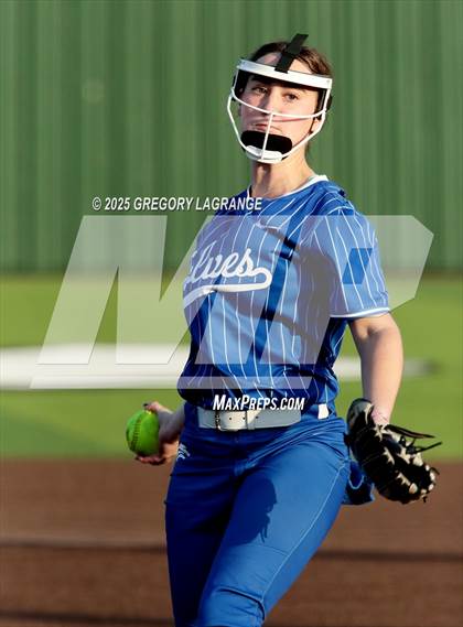 Thumbnail 3 in Plano West vs Guyer (UIL 6ASoftball  Bi-District Playoff Division II) photogallery.