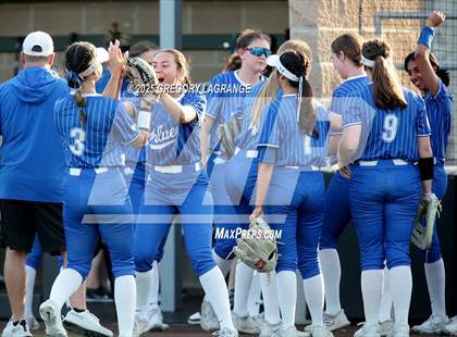 Thumbnail 3 in Plano West vs Guyer (UIL 6ASoftball  Bi-District Playoff Division II) photogallery.
