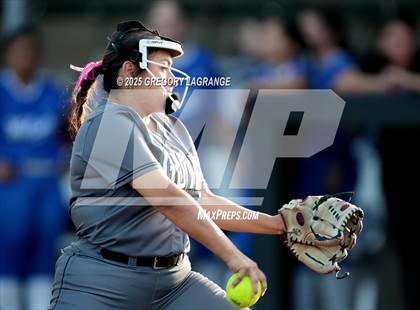 Thumbnail 3 in Plano West vs Guyer (UIL 6ASoftball  Bi-District Playoff Division II) photogallery.