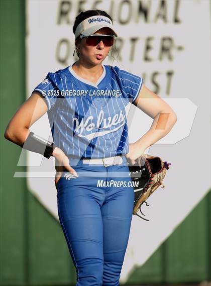 Thumbnail 3 in Plano West vs Guyer (UIL 6ASoftball  Bi-District Playoff Division II) photogallery.