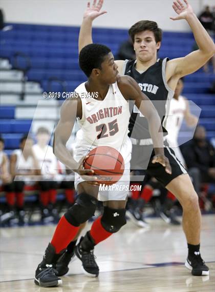 Thumbnail 1 in Brighton vs. Houston (Oseman Insurance Holiday Hoops) photogallery.