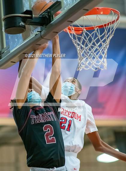 Thumbnail 1 in Trinity Christian vs Freedom Christian Academy (NCISAA 2A Playoffs - Second Round) photogallery.