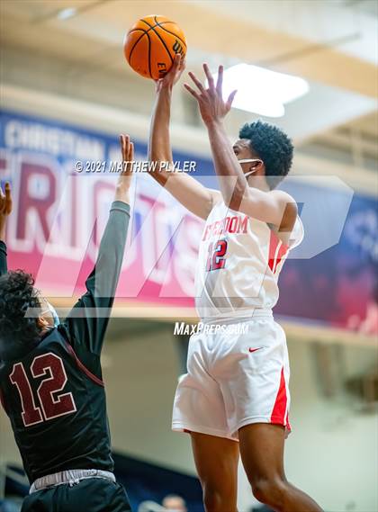 Thumbnail 2 in Trinity Christian vs Freedom Christian Academy (NCISAA 2A Playoffs - Second Round) photogallery.