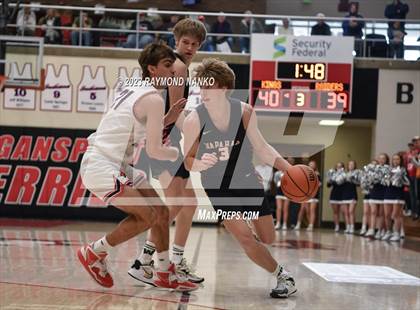 Thumbnail 2 in Wapahani vs. Lewis Cass (IHSAA 2A Semifinal)  photogallery.