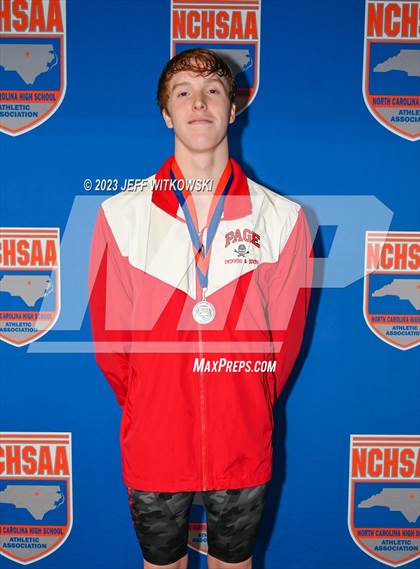 Thumbnail 1 in NCHSAA 4A State Swimming Championship Awards photogallery.