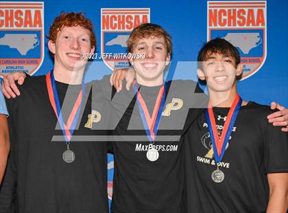 Thumbnail 1 in NCHSAA 4A State Swimming Championship Awards photogallery.