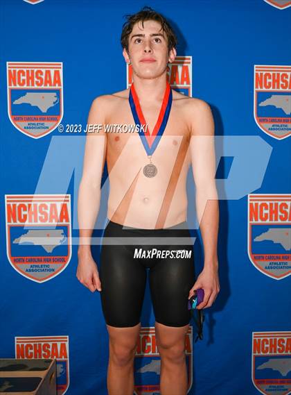 Thumbnail 1 in NCHSAA 4A State Swimming Championship Awards photogallery.