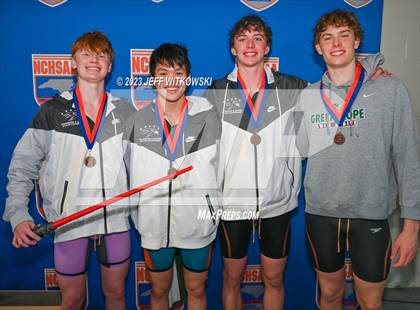 Thumbnail 1 in NCHSAA 4A State Swimming Championship Awards photogallery.