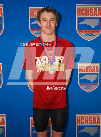 Thumbnail 1 in NCHSAA 4A State Swimming Championship Awards photogallery.