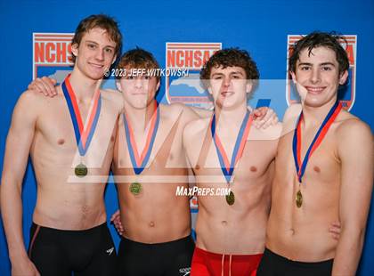 Thumbnail 1 in NCHSAA 4A State Swimming Championship Awards photogallery.
