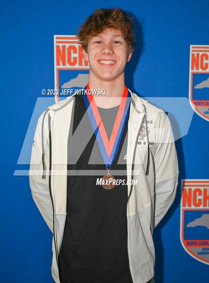 Thumbnail 3 in NCHSAA 4A State Swimming Championship Awards photogallery.