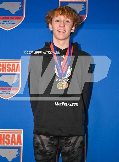 Thumbnail 2 in NCHSAA 4A State Swimming Championship Awards photogallery.