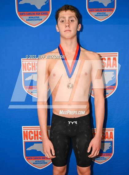 Thumbnail 1 in NCHSAA 4A State Swimming Championship Awards photogallery.