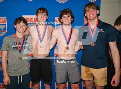 Thumbnail 2 in NCHSAA 4A State Swimming Championship Awards photogallery.