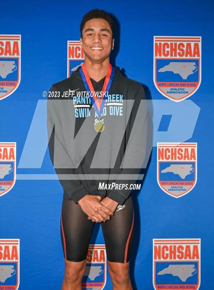 Thumbnail 2 in NCHSAA 4A State Swimming Championship Awards photogallery.