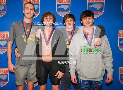 Thumbnail 3 in NCHSAA 4A State Swimming Championship Awards photogallery.