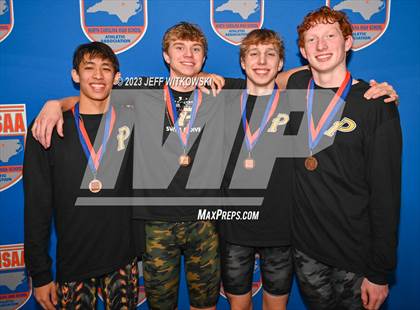 Thumbnail 2 in NCHSAA 4A State Swimming Championship Awards photogallery.