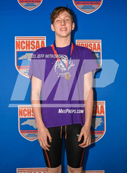 Thumbnail 3 in NCHSAA 4A State Swimming Championship Awards photogallery.