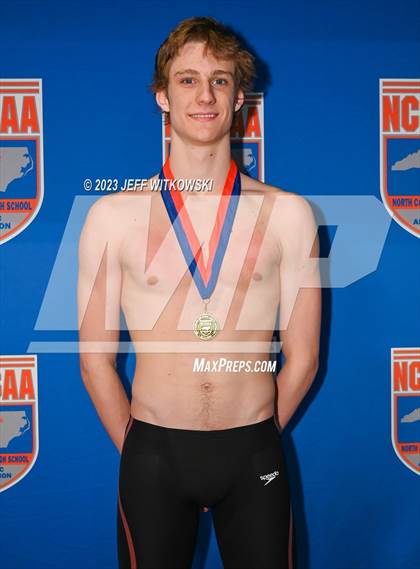 Thumbnail 3 in NCHSAA 4A State Swimming Championship Awards photogallery.