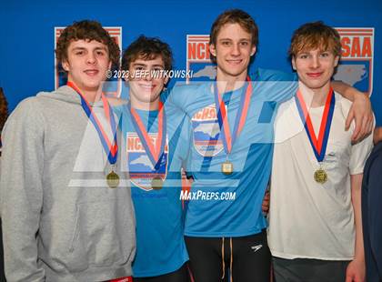Thumbnail 1 in NCHSAA 4A State Swimming Championship Awards photogallery.
