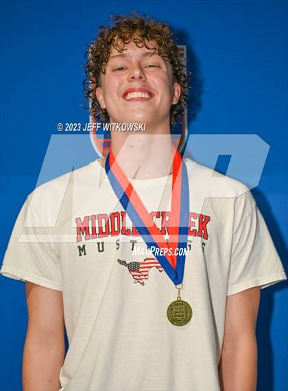 Thumbnail 3 in NCHSAA 4A State Swimming Championship Awards photogallery.
