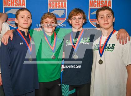 Thumbnail 3 in NCHSAA 4A State Swimming Championship Awards photogallery.