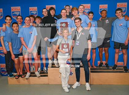 Thumbnail 2 in NCHSAA 4A State Swimming Championship Awards photogallery.