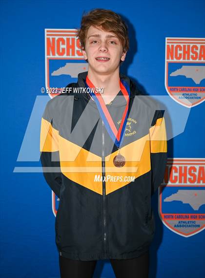 Thumbnail 2 in NCHSAA 4A State Swimming Championship Awards photogallery.