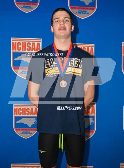 Thumbnail 2 in NCHSAA 4A State Swimming Championship Awards photogallery.