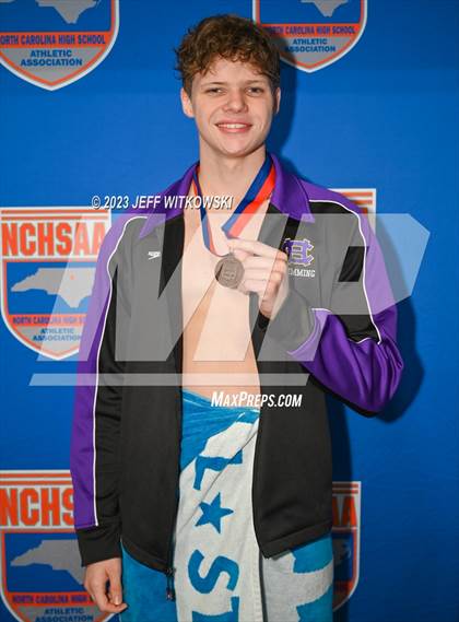 Thumbnail 1 in NCHSAA 4A State Swimming Championship Awards photogallery.