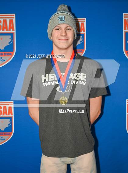 Thumbnail 2 in NCHSAA 4A State Swimming Championship Awards photogallery.