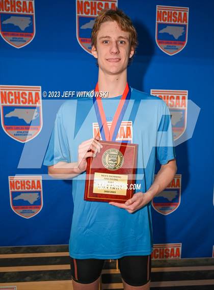 Thumbnail 1 in NCHSAA 4A State Swimming Championship Awards photogallery.