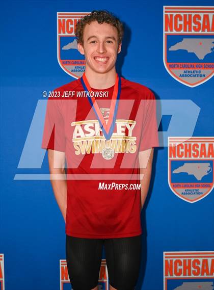 Thumbnail 2 in NCHSAA 4A State Swimming Championship Awards photogallery.