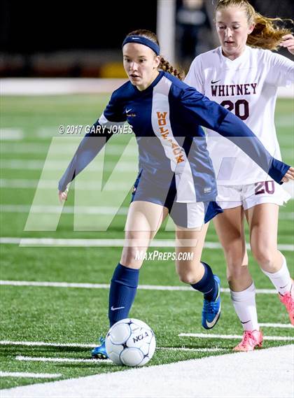 Thumbnail 1 in Cosumnes Oaks vs Whitney (CIF SJS D2 Semifinal) photogallery.