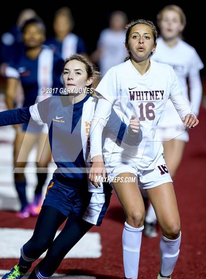 Thumbnail 2 in Cosumnes Oaks vs Whitney (CIF SJS D2 Semifinal) photogallery.