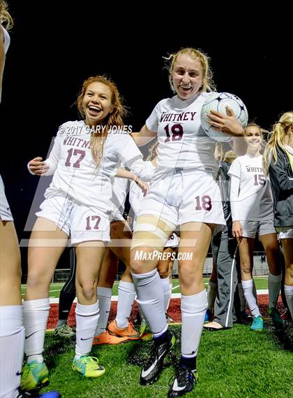 Thumbnail 2 in Cosumnes Oaks vs Whitney (CIF SJS D2 Semifinal) photogallery.