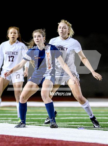 Thumbnail 2 in Cosumnes Oaks vs Whitney (CIF SJS D2 Semifinal) photogallery.