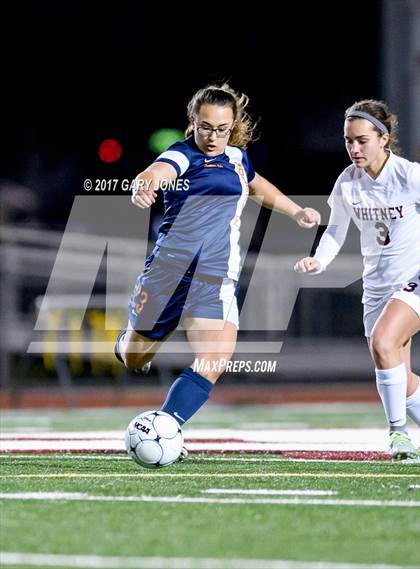Thumbnail 2 in Cosumnes Oaks vs Whitney (CIF SJS D2 Semifinal) photogallery.