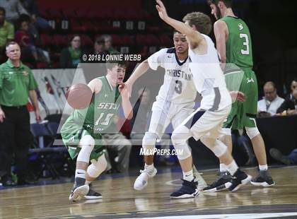 Thumbnail 2 in Seton Catholic Central vs. Mekeel Christian Academy (NYSPHSAA Class B Final) photogallery.