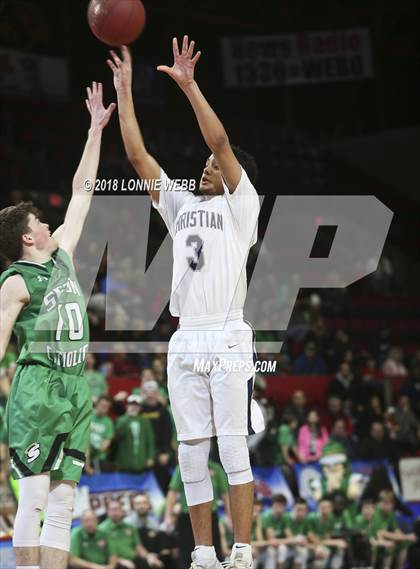 Thumbnail 3 in Seton Catholic Central vs. Mekeel Christian Academy (NYSPHSAA Class B Final) photogallery.