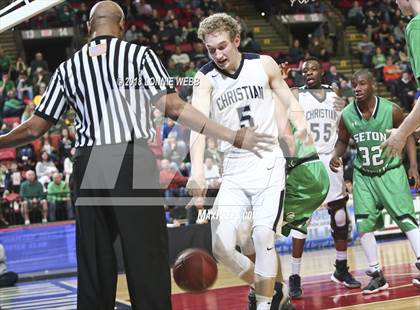 Thumbnail 2 in Seton Catholic Central vs. Mekeel Christian Academy (NYSPHSAA Class B Final) photogallery.
