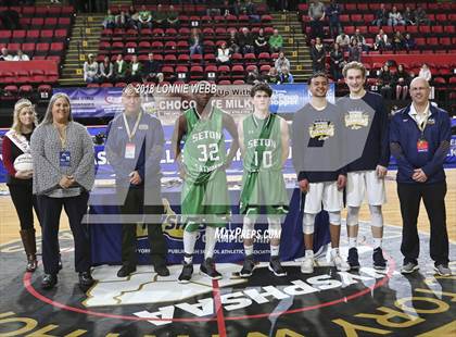Thumbnail 1 in Seton Catholic Central vs. Mekeel Christian Academy (NYSPHSAA Class B Final) photogallery.