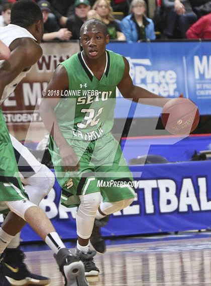 Thumbnail 2 in Seton Catholic Central vs. Mekeel Christian Academy (NYSPHSAA Class B Final) photogallery.