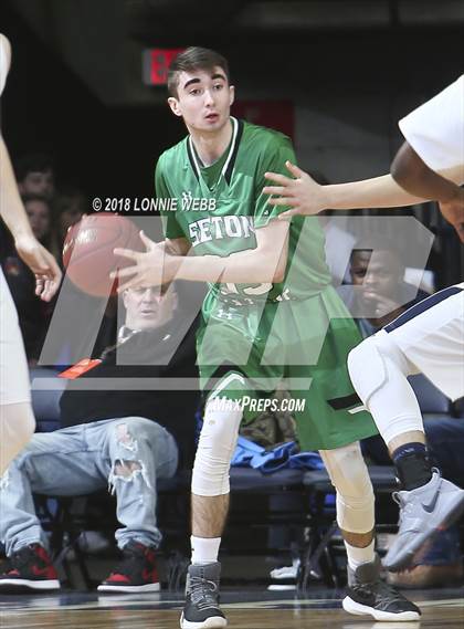 Thumbnail 3 in Seton Catholic Central vs. Mekeel Christian Academy (NYSPHSAA Class B Final) photogallery.